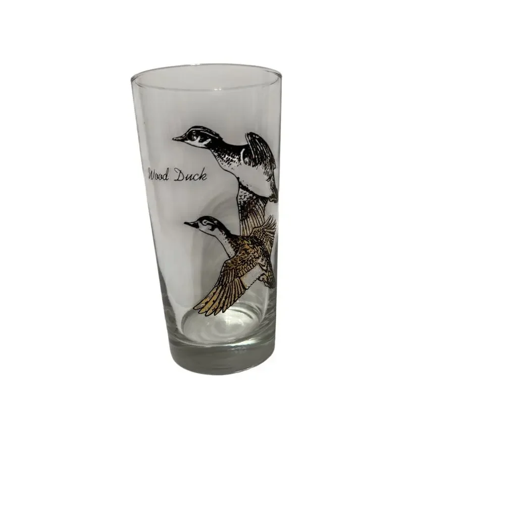 VTG MCM Sportsman Game Bird Highball Barware Glasses (Set of 6)
